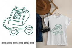 Classic Telephone SVG &amp; Clipart Product Image 1