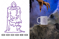 Candle Monster SVG &amp; Clipart Product Image 1