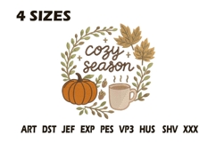 Cozy Season Embroidery Design Product Image 1