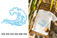 Wave SVG &amp; Clipart Product Image 1