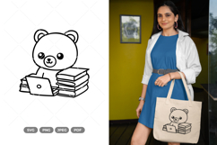 Working Bear SVG &amp; Clipart Product Image 1