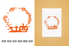 Halloween Border and Frame SVG &amp; Clipart Product Image 1
