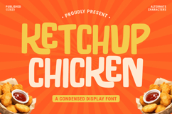 Ketchup Chicken - Food Font Product Image 1