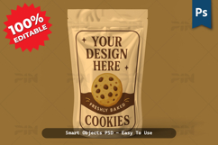 Plastic Packaging Pouch Mockup Realistic Editable PSD Product Image 1