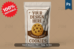 Plastic Packaging Pouch Mockup Realistic Editable PSD Product Image 1