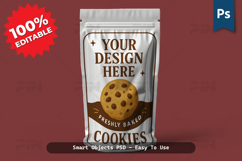 Plastic Packaging Pouch Mockup Realistic Editable PSD Product Image 1