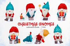 Christmas clipart Christmas Gnomes clipart Gnomes trio Product Image 1
