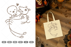 Skeleton Man and Dog SVG &amp; Clipart Product Image 1