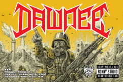 Dawnee - Thrash Metal Font Product Image 1