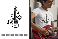 Guitar SVG &amp; Clipart Product Image 1