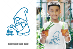 Gardening Gnome SVG &amp; Clipart Product Image 1