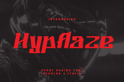 Hypflaze - Sport Racing Font Product Image 1