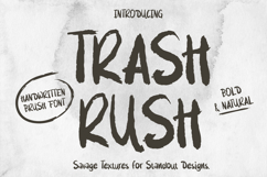 Trash Rush - Bold Handwritten Brush Font Product Image 1