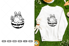 Easter Capybara SVG &amp; Clipart Product Image 1