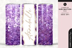 Personalised Name Tumbler Wrap PNG Sublimation | Glitter Product Image 1