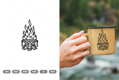 Campfire SVG &amp; Clipart Product Image 1