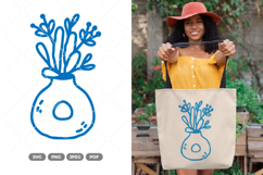 Cute Potted Plant SVG &amp; Clipart Product Image 1