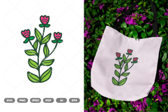 Flower Colored SVG &amp; Clipart Product Image 1