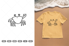 Cute Sea Crab SVG &amp; Clipart Product Image 1