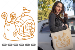 Snail Robot SVG &amp; Clipart Product Image 1