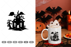 Haunted House SVG &amp; Clipart Product Image 1