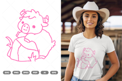 Baby Yak SVG &amp; Clipart Product Image 1