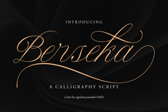 Berseka - Calligraphy Script Font Product Image 1