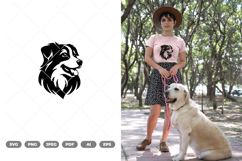 Border Collie Silhouette SVG &amp; Clipart Product Image 1