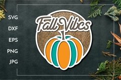 Fall vibes | Layered decoration | Fall Laser cut Product Image 1