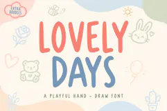 Lovely Days Playful Hand-Drawn Font Product Image 1