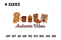 Autumn Vibes Embroidery Design Product Image 1
