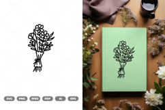 Flower Bouquet SVG &amp; Clipart Product Image 1