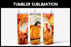 3D Pumpkins Tumbler Sublimation |Autumn 3D Tumbler Product Image 2