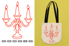 Candles SVG &amp; Clipart Product Image 1