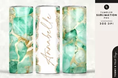 Personalised Name Tumbler Wrap PNG Sublimation | Marble Product Image 1