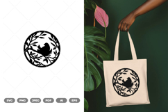 Birds on Branch SVG &amp; Clipart Product Image 1