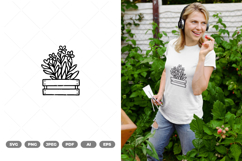 Flower Crate SVG &amp; Clipart Product Image 1