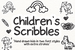 Children’s Scribbles Fun Kids Doodle Font Product Image 1