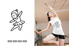 Ballet Girl SVG &amp; Clipart Product Image 1