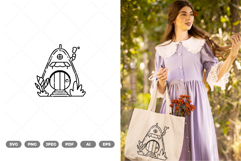 Fruit House Doodle SVG &amp; Clipart Product Image 1