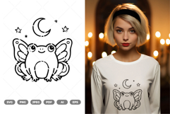 Fairy Frog SVG &amp; Clipart Product Image 1