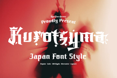 Kurotsyma - Japan Font Style Product Image 1