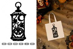 Halloween Lantern SVG & Clipart Product Image 1