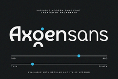 Axgensans - 9 Variable Modern Sans Font Product Image 1