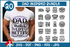 20 Dad inspired SVG Bundle, Super Dad SVG Product Image 1