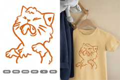 Funny Cat SVG &amp; Clipart Product Image 1