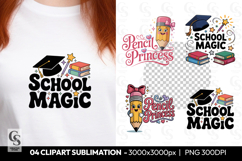 School Magic Clipart Sublimation PNG Product Image 1