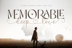 Memorable Deep Love - Unique Modern Lovely Font Duo Product Image 1