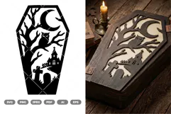 Halloween Coffin SVG & Clipart Product Image 2