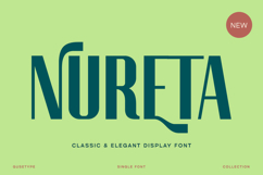 Nureta - Classic Elegant Display Font Product Image 1